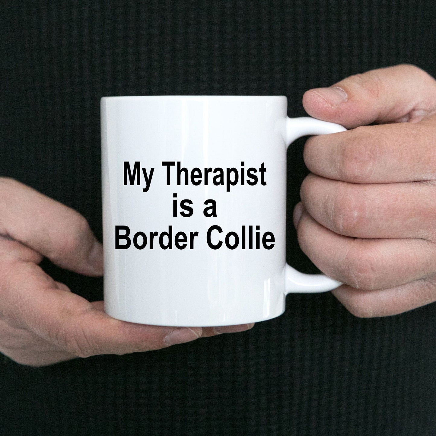 Funny Border Collie Dog Therapist Coffee Mug