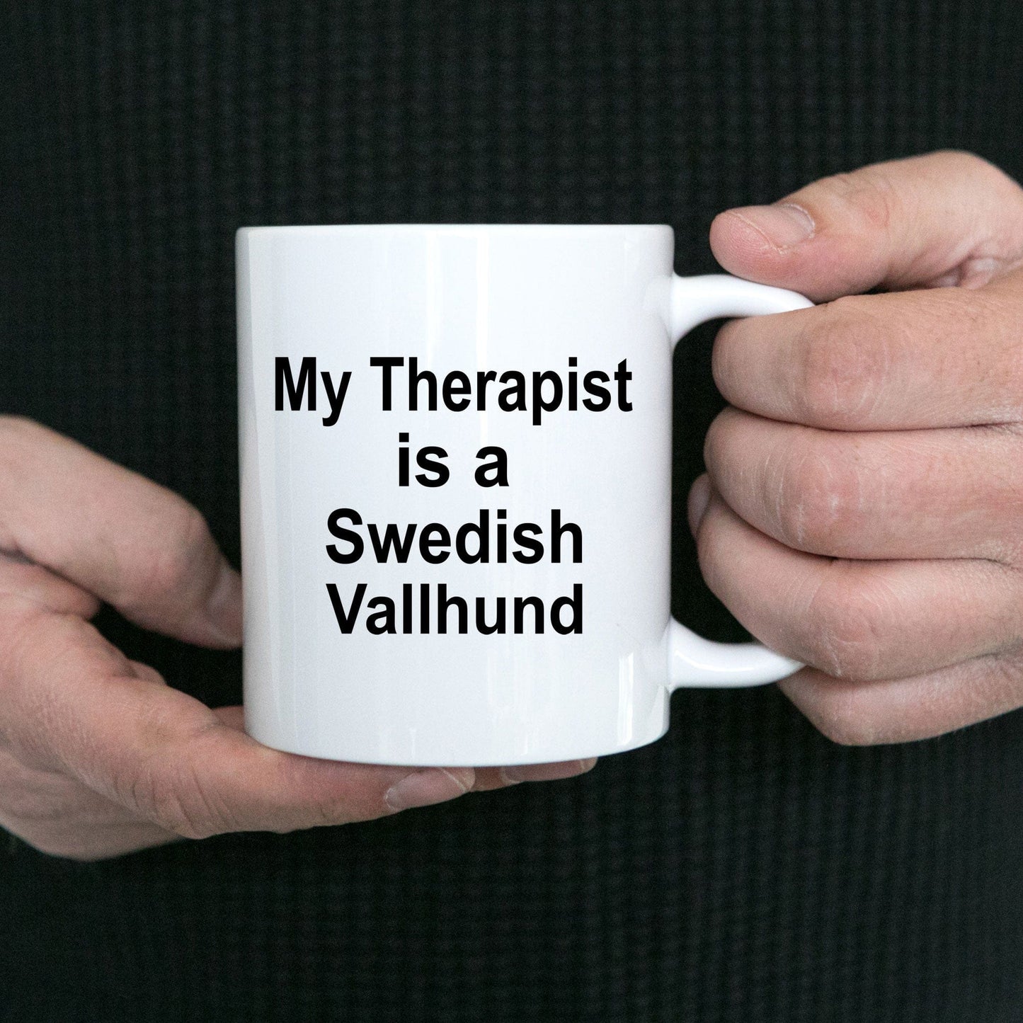 Swedish Vallhund Dog Therapist Owner Lover Funny Gift White Ceramic Coffee Mug