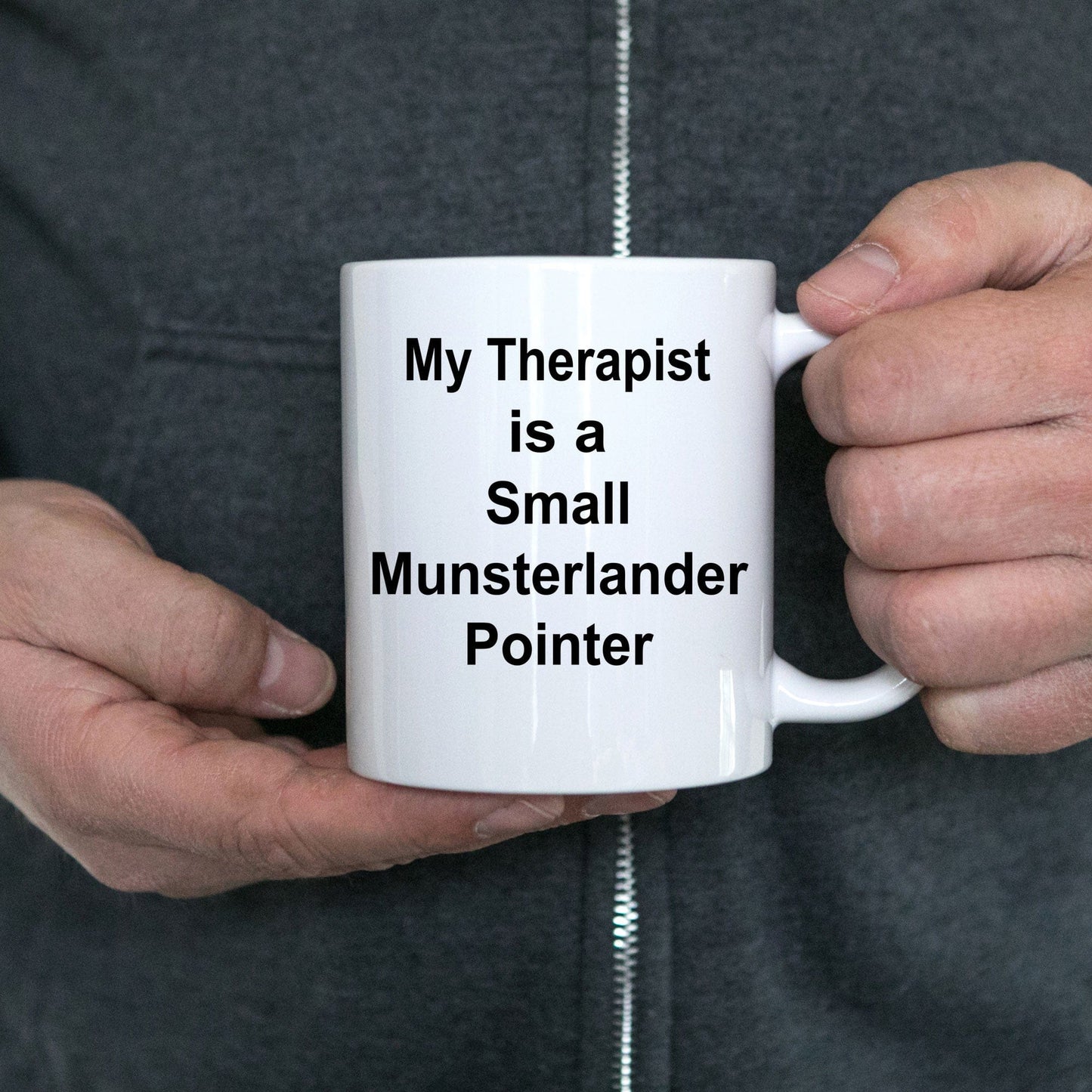 Small Munsterlander Pointer Dog Therapist Funny Gift White Ceramic Coffee Mug