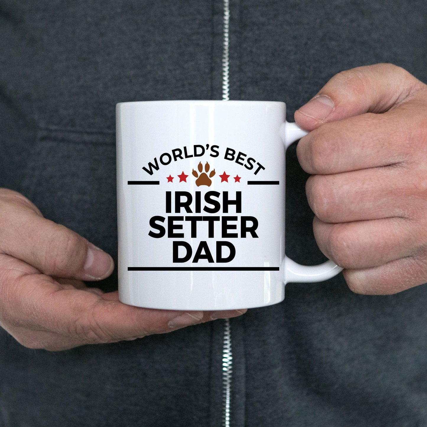 Irish Setter World's Best Dog Dad Ceramic Coffee Mug