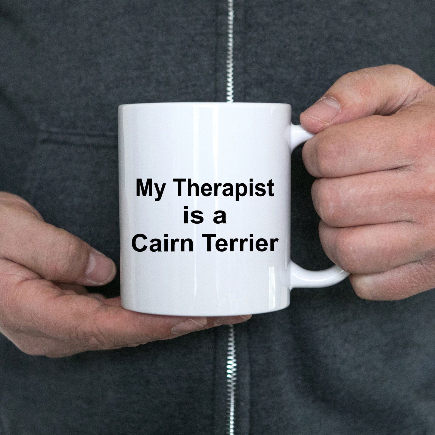 Cairn Terrier Dog Owner Lover Funny Gift Therapist White Ceramic Coffee Mug