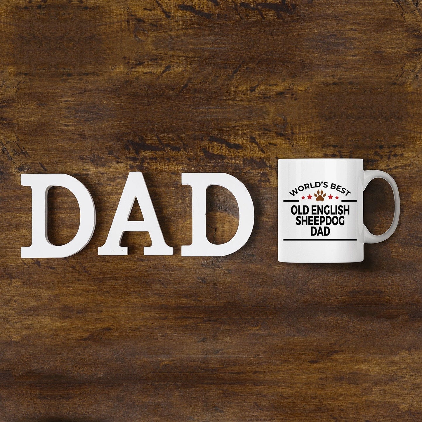 Old English Sheepdog Dog Dad Coffee Mug