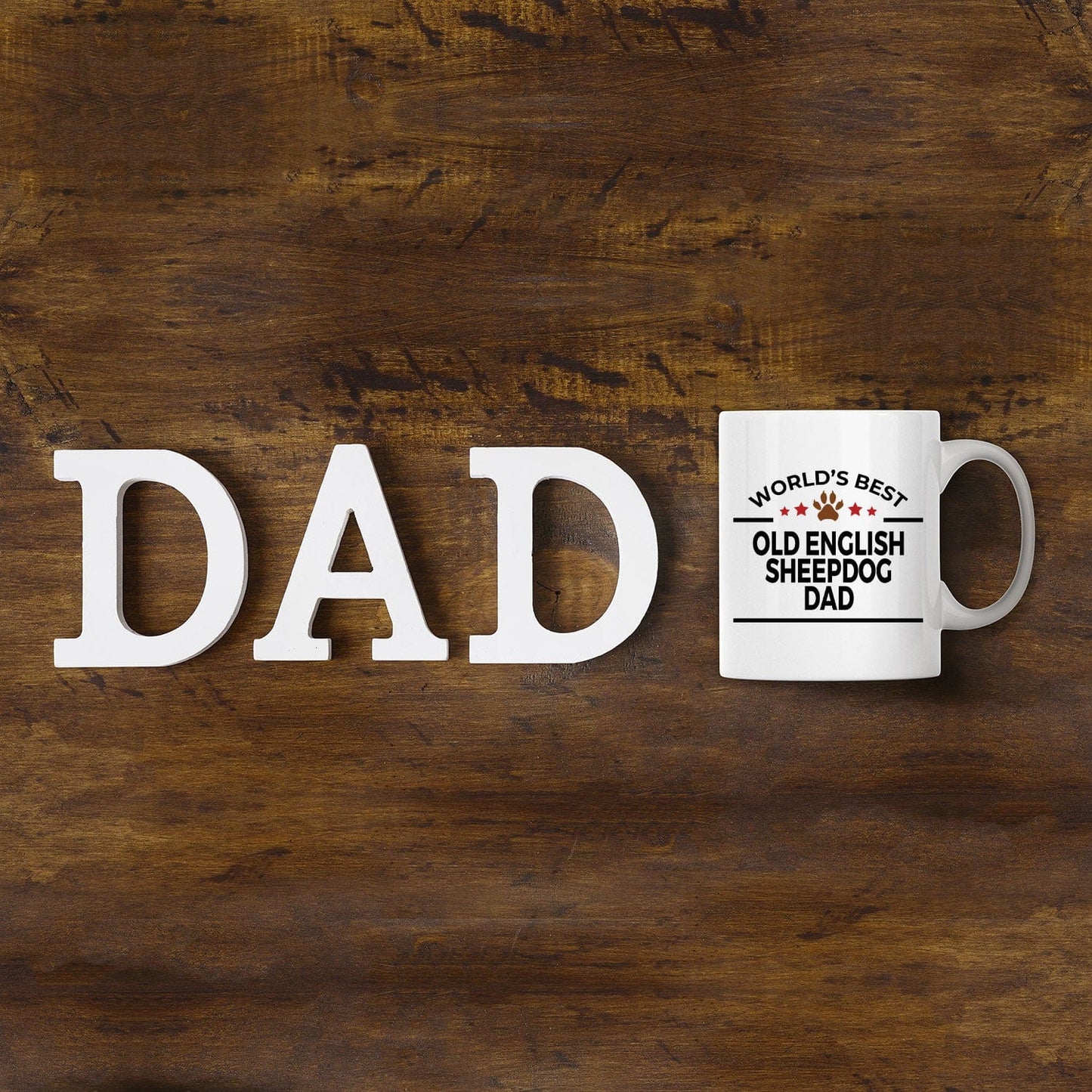 Old English Sheepdog Dog Dad Coffee Mug