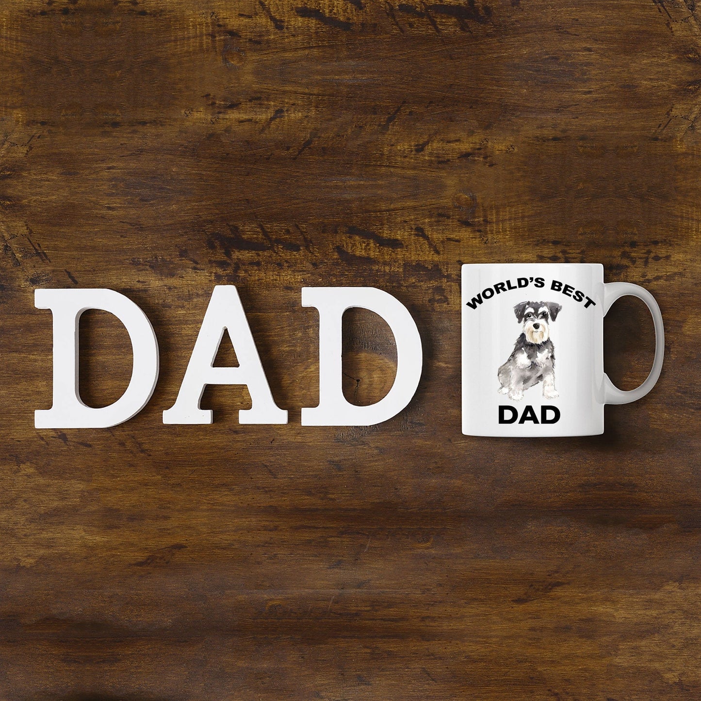 Miniature Schnauzer Best Dog Dad Coffee Mug