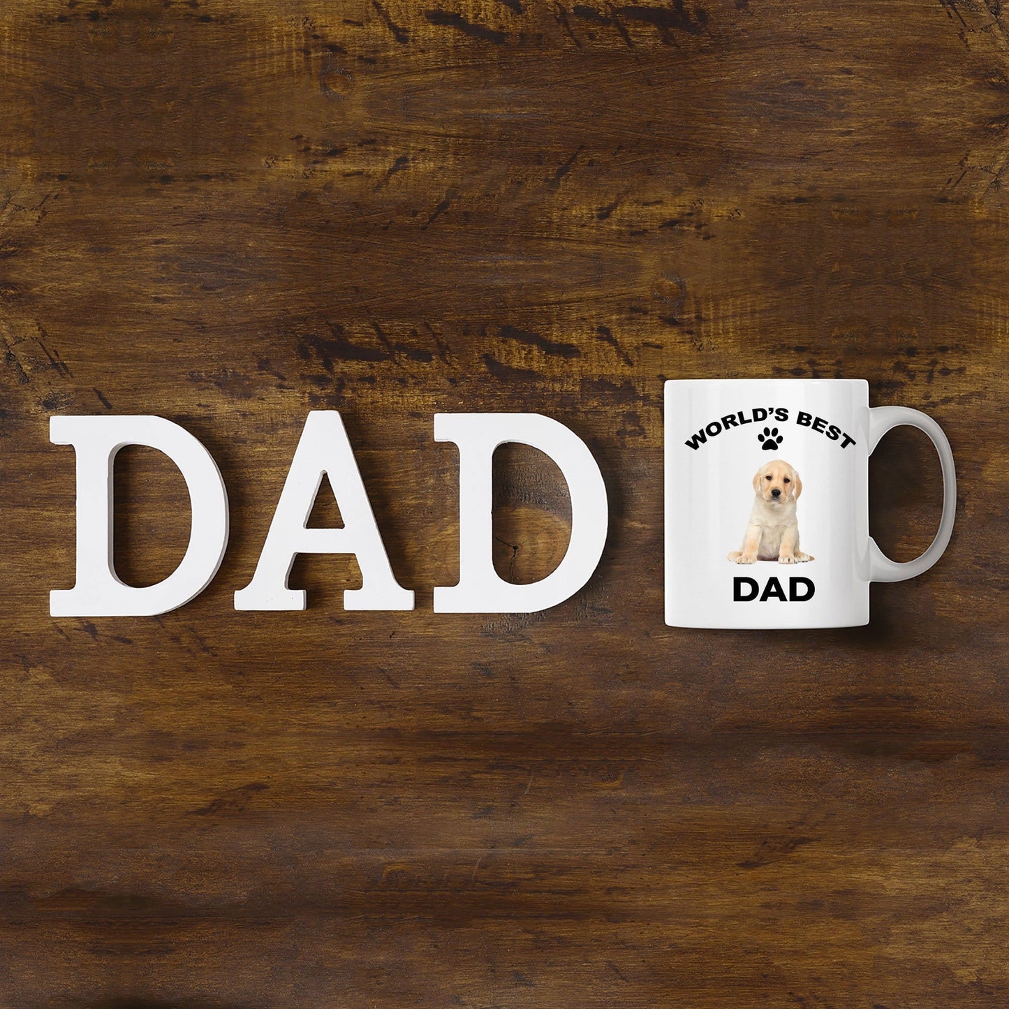 Yellow Labrador Retriever Best Dad Coffee Mug