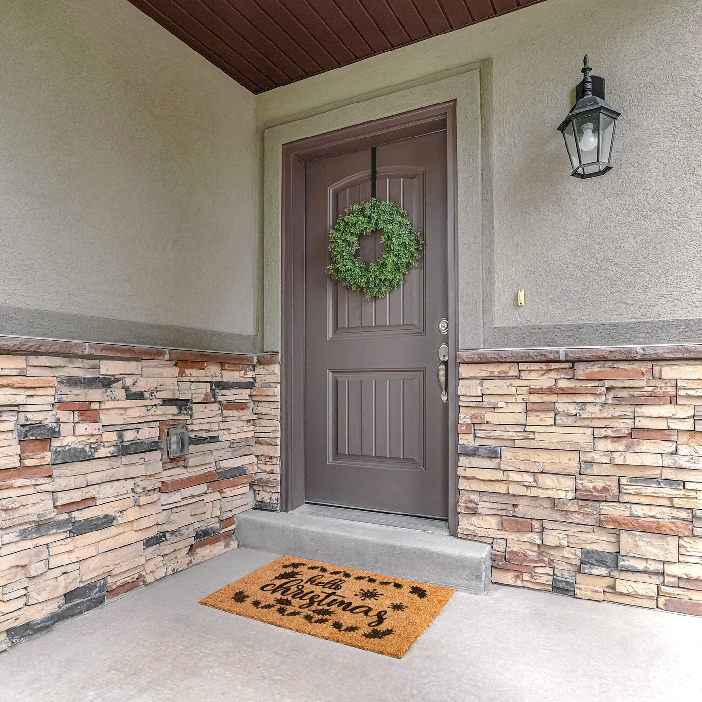 Hello Christmas Outdoor Mat