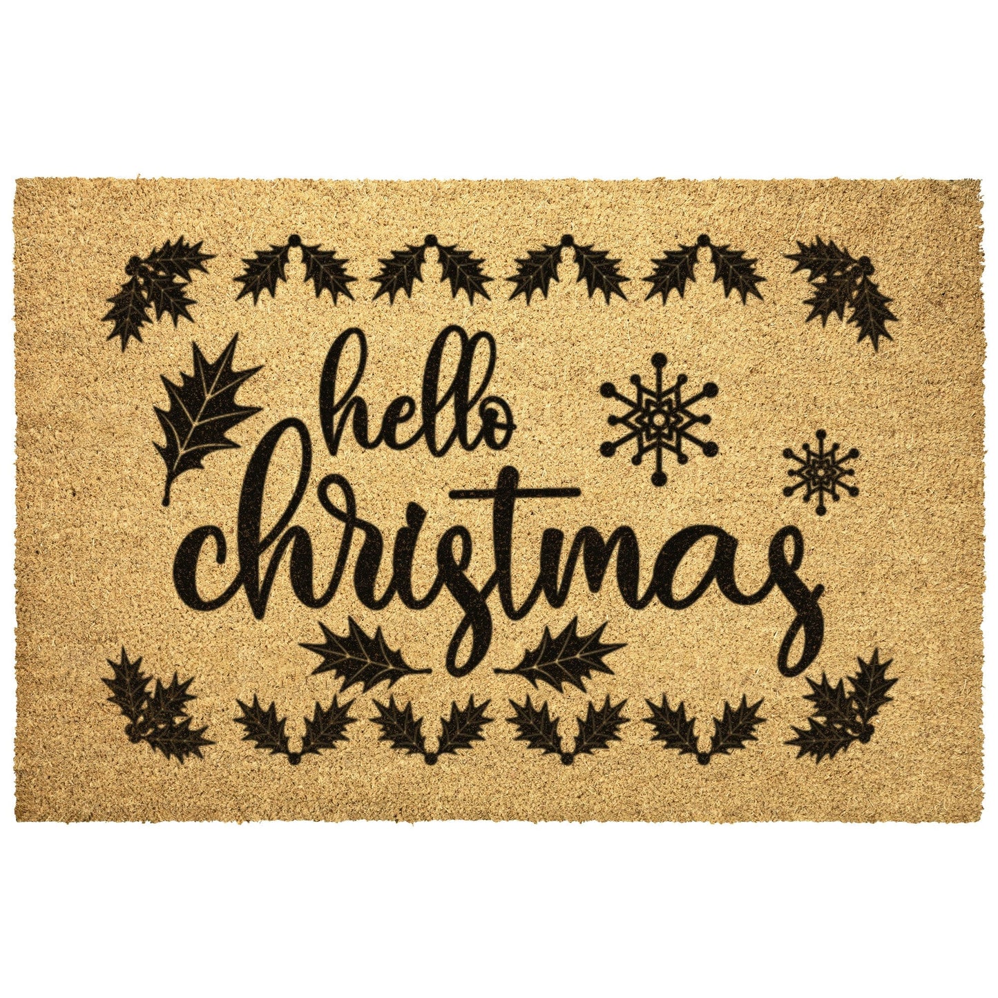 Hello Christmas Outdoor Mat