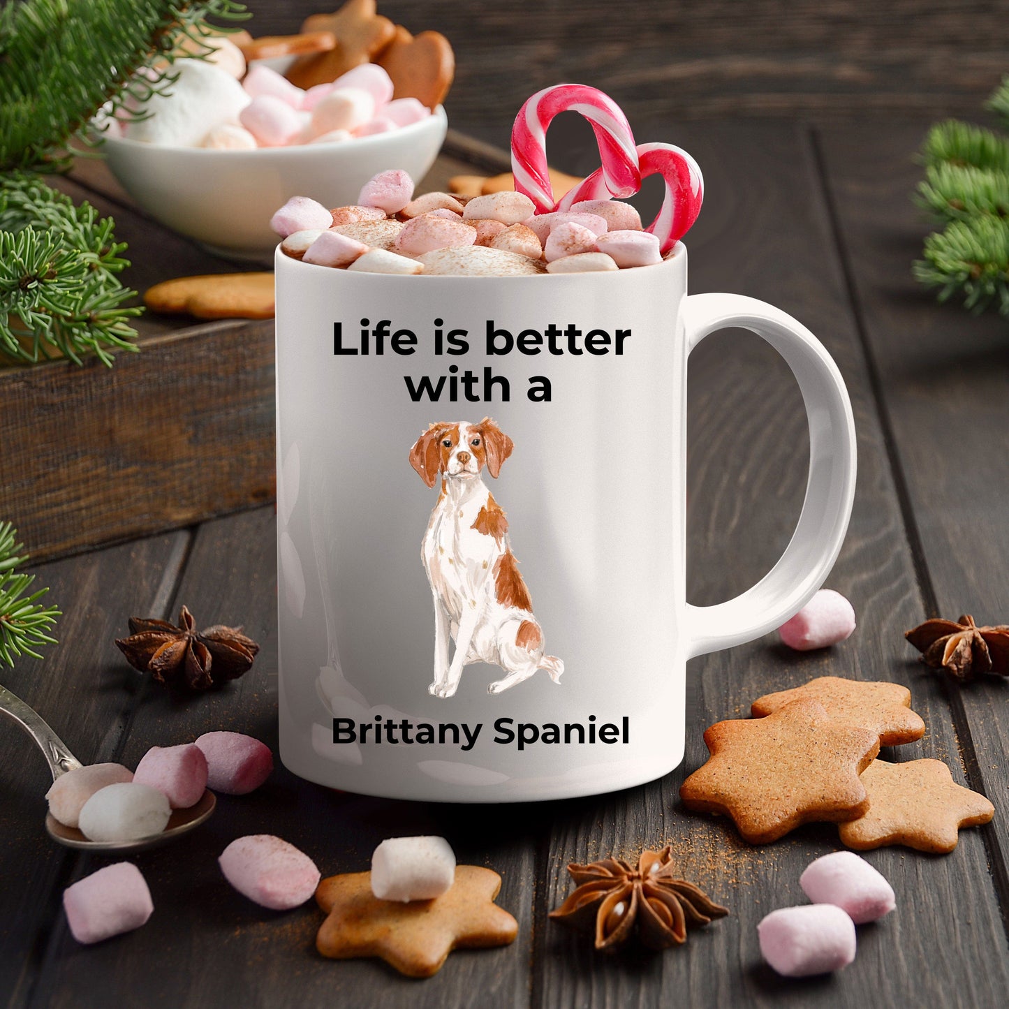 Brittany Spaniel Coffee Mug - Life is Better