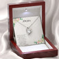 Mother and Daughter Special Bond Heart Pendant Necklace