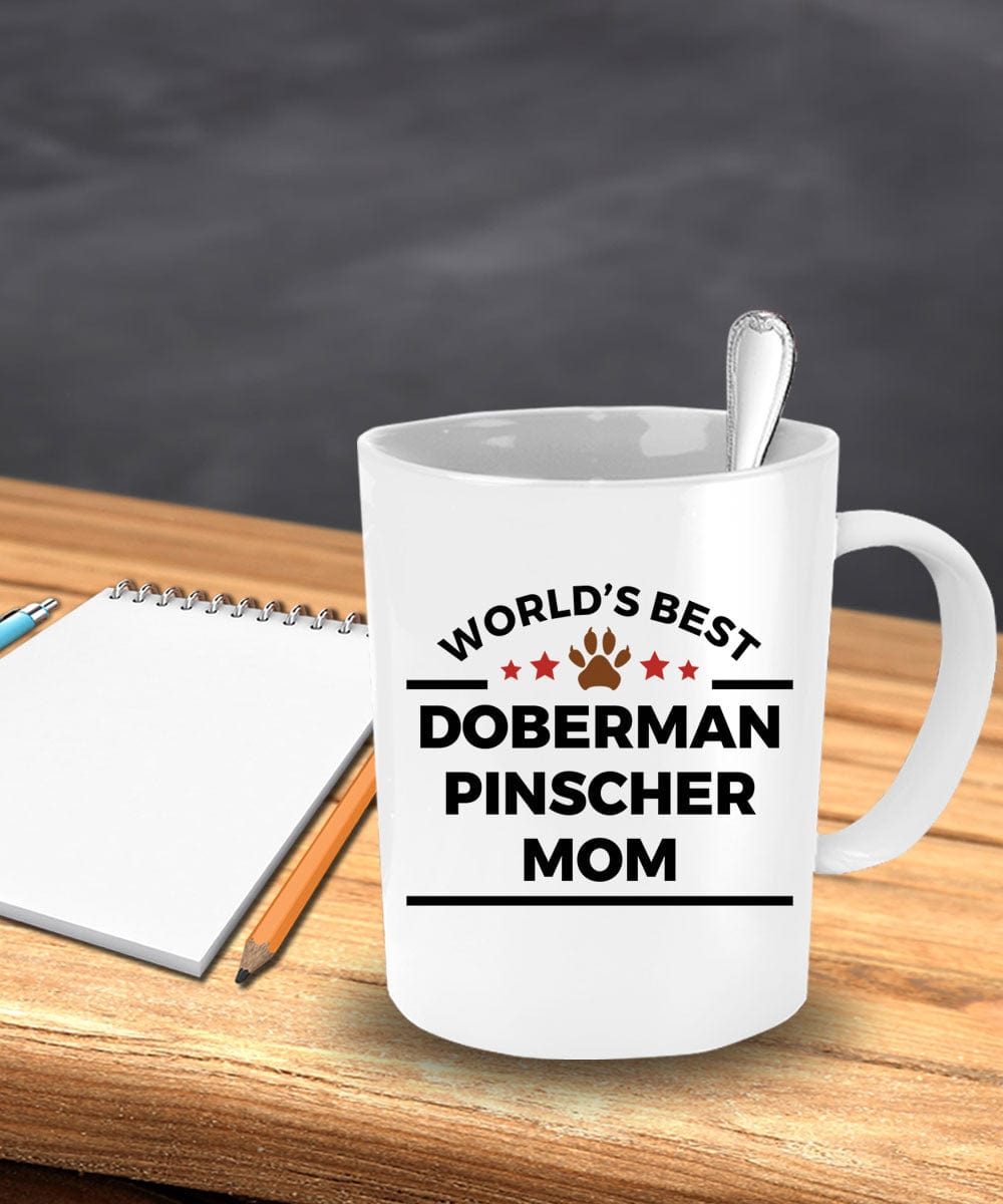 Doberman Pinscher Dog Lover Gift World's Best Mom Mother's Day Birthday Coffee Mug