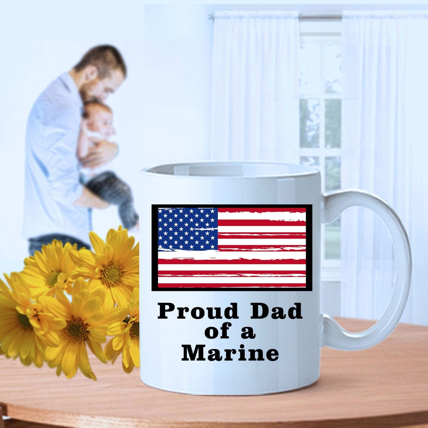 Proud Dad of a Marine Coffee Mug