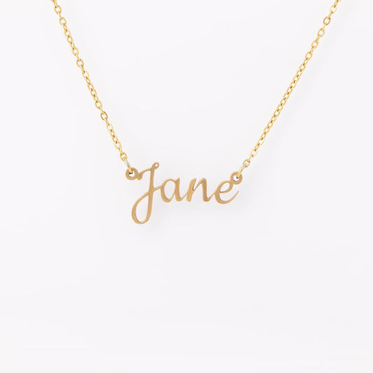 Personalized Name Script Necklace