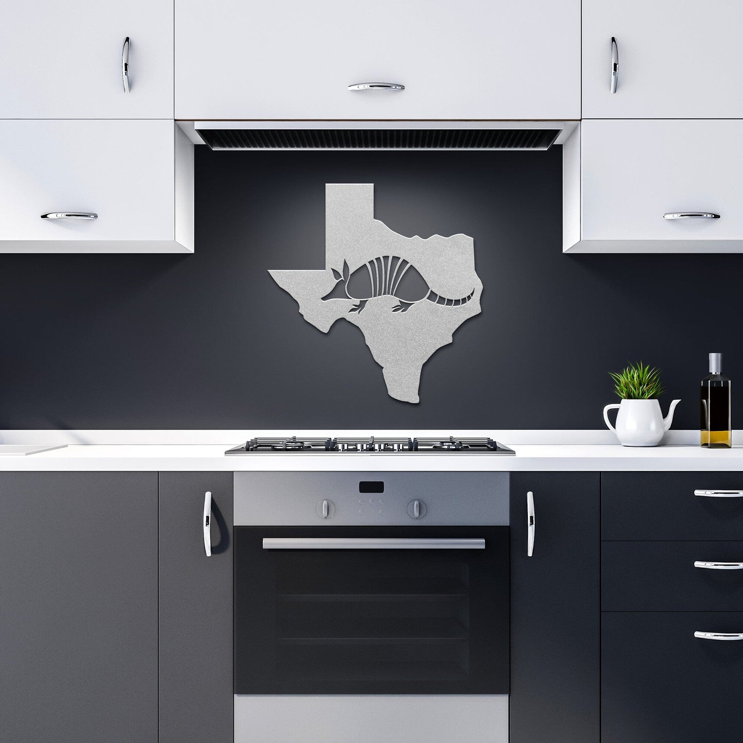 Texas Armadillo Metal Art