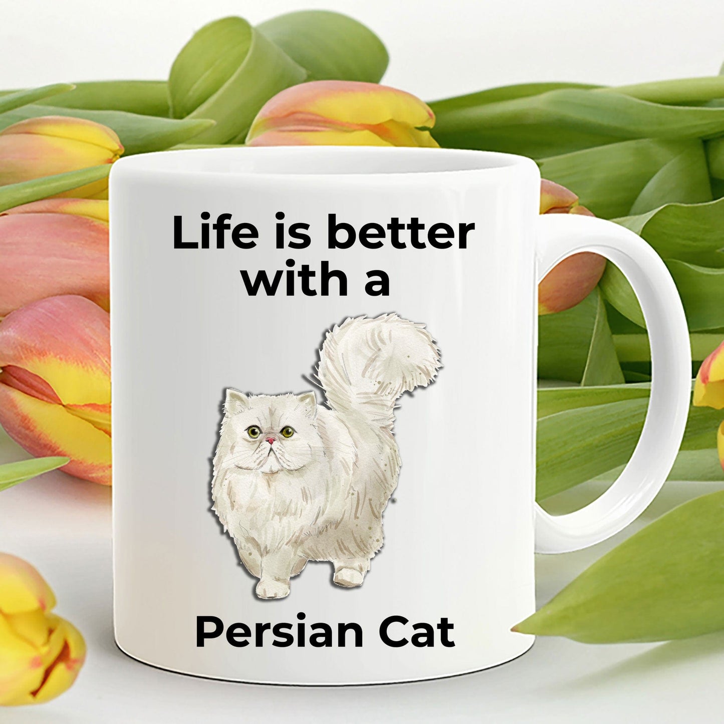 Persian Cat Coffee Mug - Life is Better