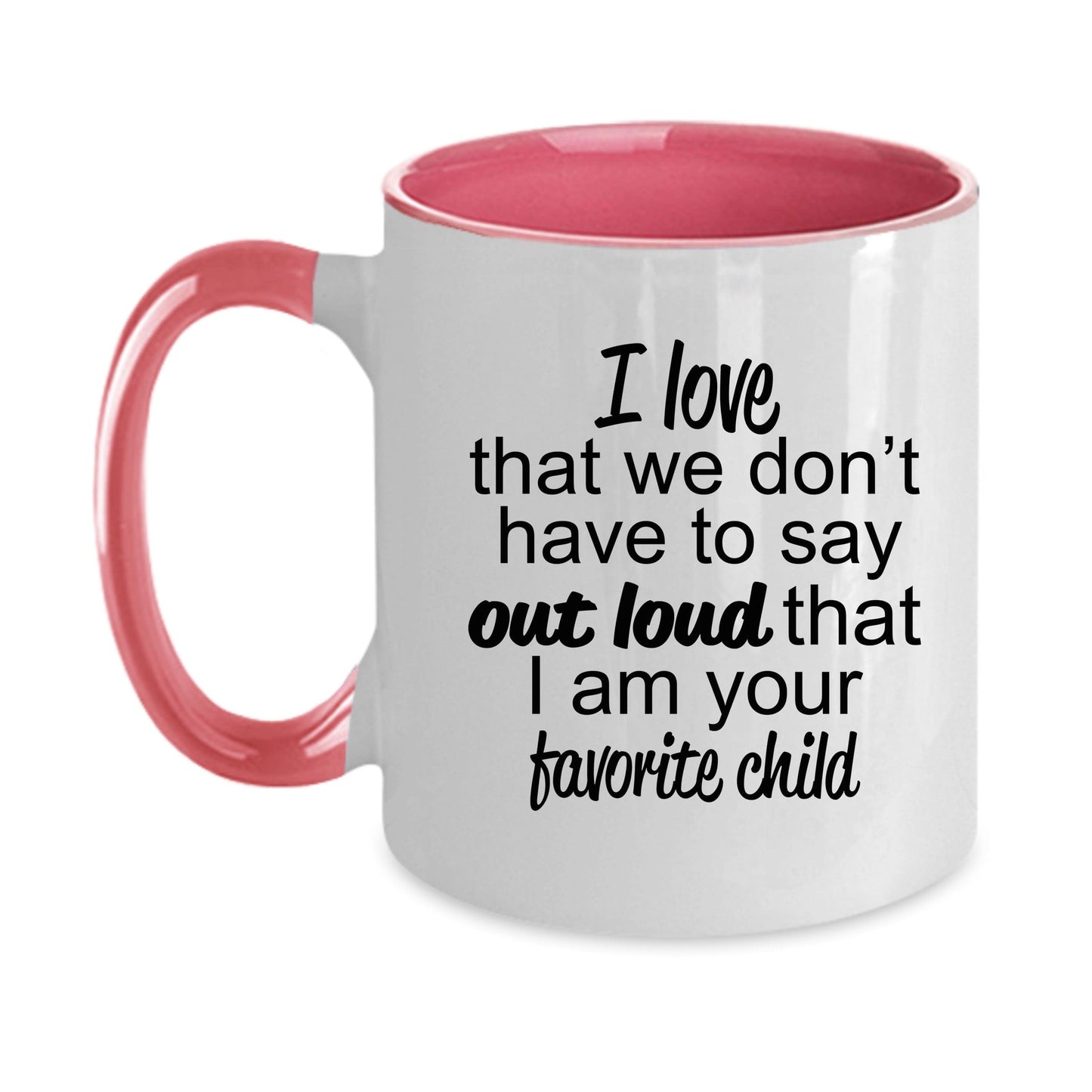 Favorite Child to Mother or Father Mug - Perfect Gift for Mother's Day or Father's Day