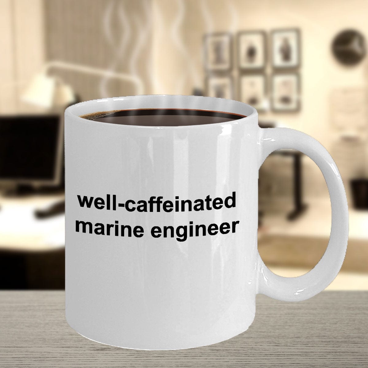 Marine Engineer White Ceramic Coffee Mug Makes a Great Funny Sarcastic Gift
