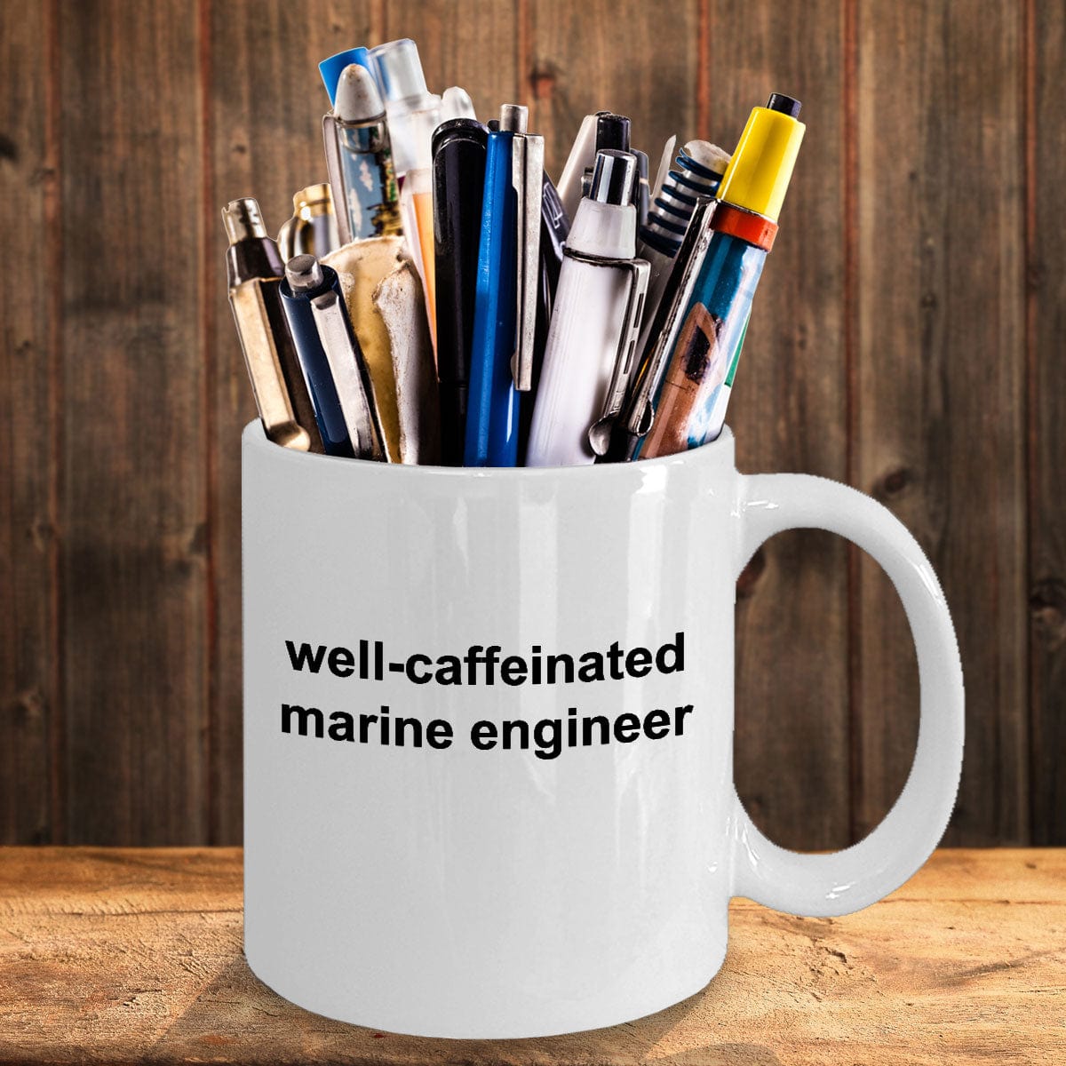 Marine Engineer White Ceramic Coffee Mug Makes a Great Funny Sarcastic Gift