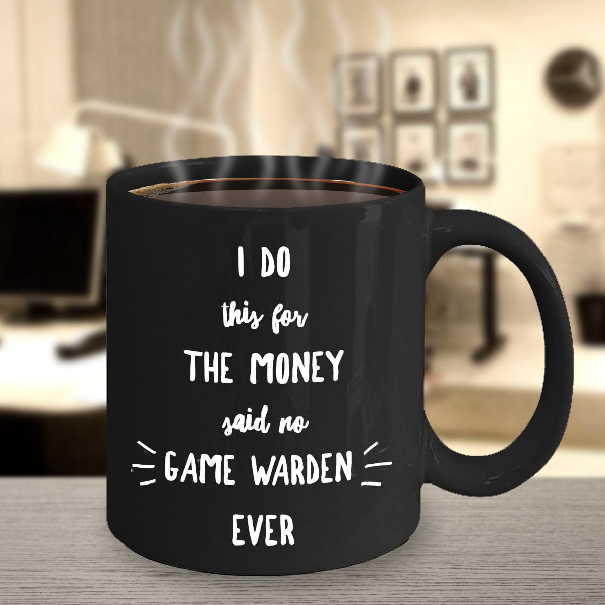 Game Warden Black Coffee Mug