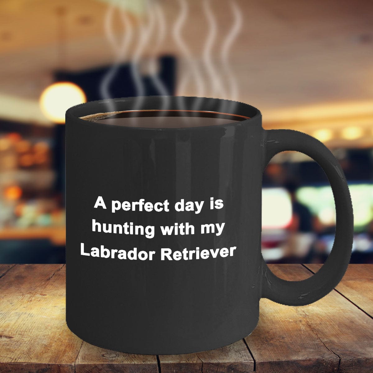 Labrador Retriever Hunter Black Coffee Mug