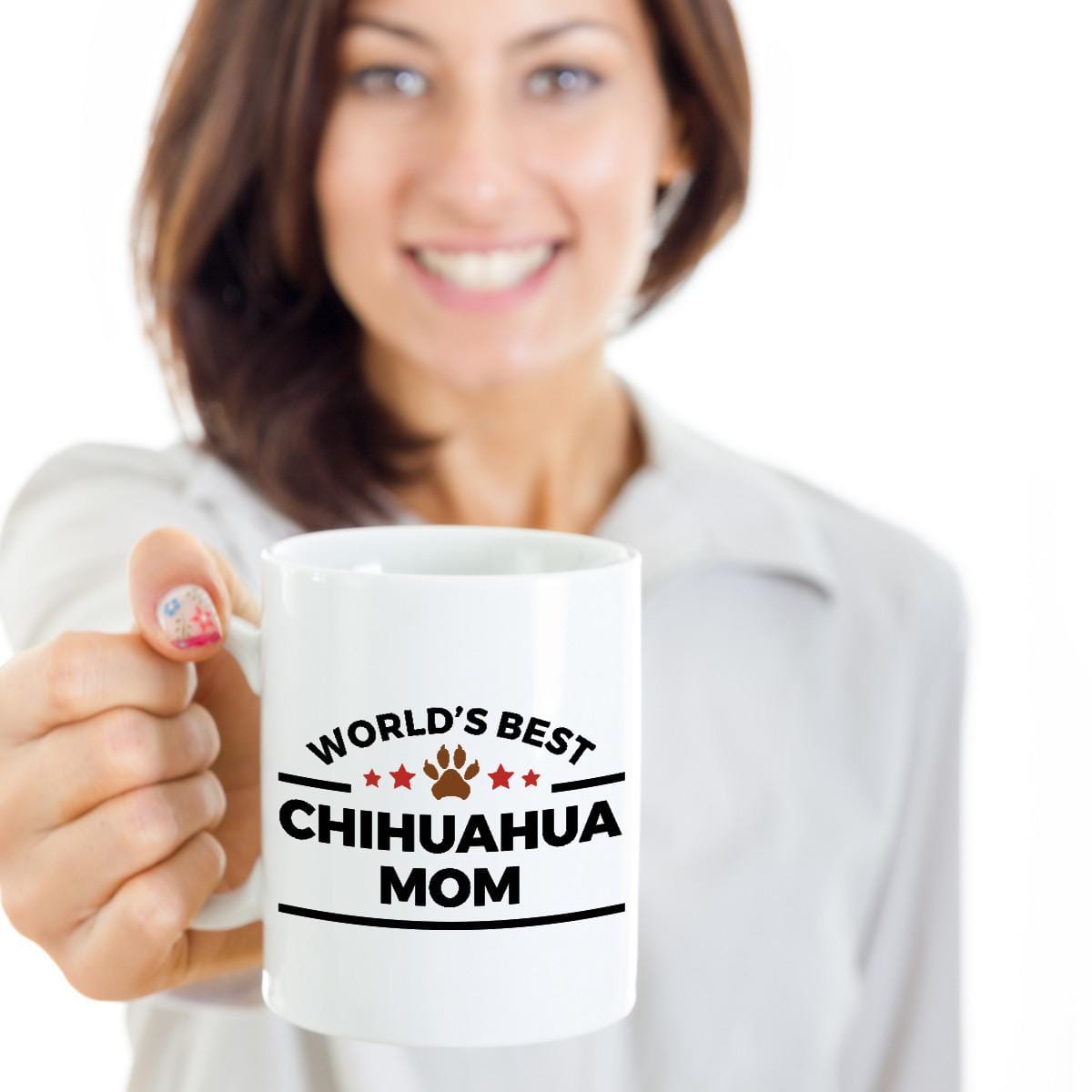 World's Best Chihuahua Mom Ceramic Mug -Great Gift for Dog Lovers