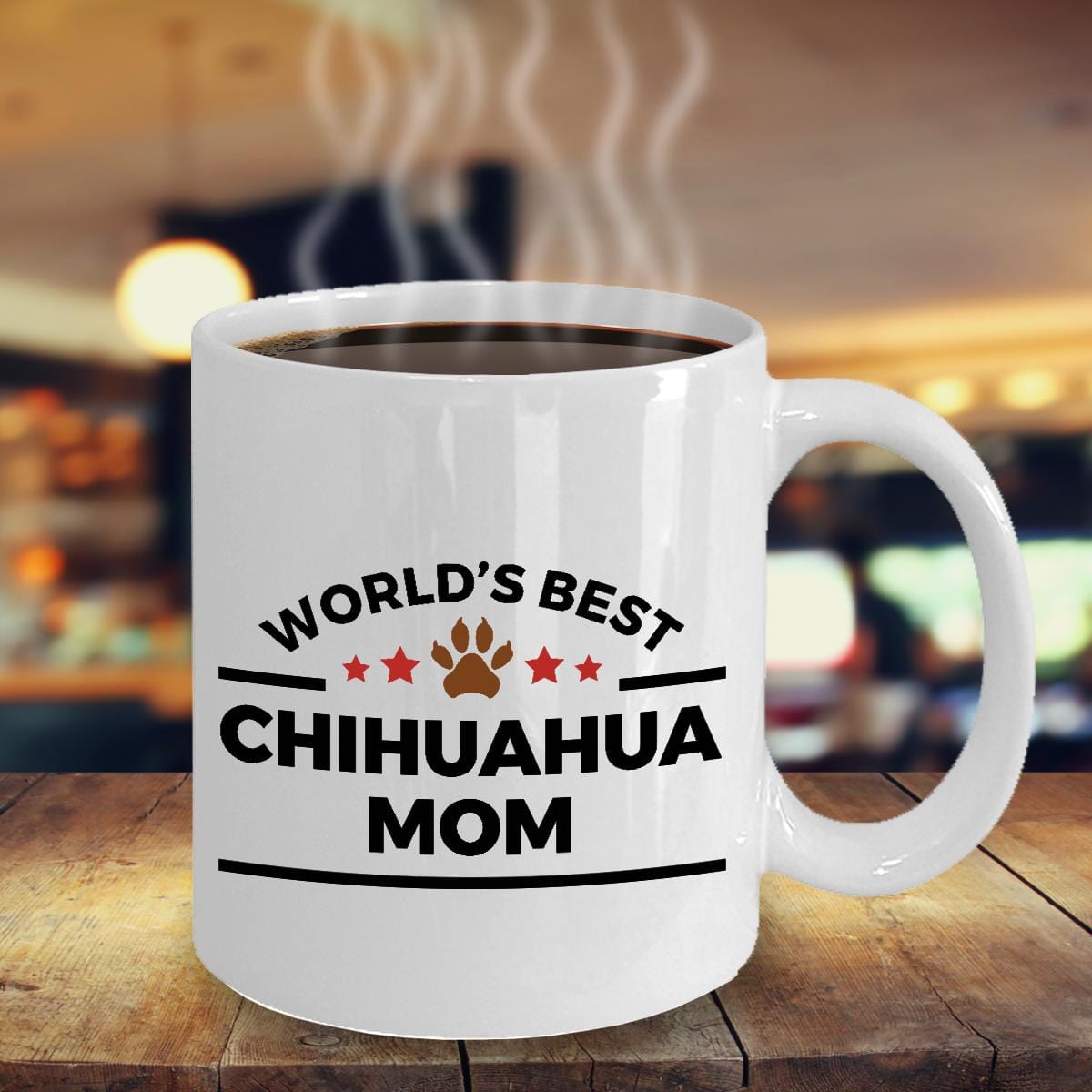 World's Best Chihuahua Mom Ceramic Mug -Great Gift for Dog Lovers