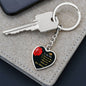 Engraved Heart Keychain Pendant Gift for Wife