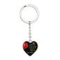 Engraved Heart Keychain Pendant Gift for Wife