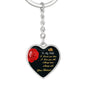 Engraved Heart Keychain Pendant Gift for Wife