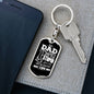 Funny Gift For Dad Military Style Dog Tag Personalized Key Chain