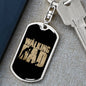 Keychain Gift for New Father - The Walking Dad - Engraving available