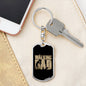 Keychain Gift for New Father - The Walking Dad - Engraving available