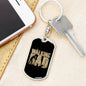 Keychain Gift for New Father - The Walking Dad - Engraving available