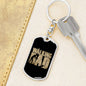 Keychain Gift for New Father - The Walking Dad - Engraving available