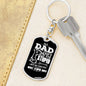 Funny Gift For Dad Military Style Dog Tag Personalized Key Chain