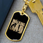 Keychain Gift for New Father - The Walking Dad - Engraving available