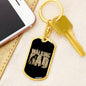 Keychain Gift for New Father - The Walking Dad - Engraving available