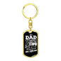 Funny Gift For Dad Military Style Dog Tag Personalized Key Chain