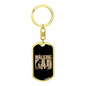 Keychain Gift for New Father - The Walking Dad - Engraving available