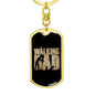 Keychain Gift for New Father - The Walking Dad - Engraving available