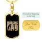 Keychain Gift for New Father - The Walking Dad - Engraving available