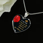 Gift for Wife Heart Pendant Necklace with Engraving