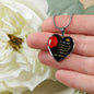 Gift for Wife Heart Pendant Necklace with Engraving