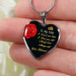 Gift for Wife Heart Pendant Necklace with Engraving
