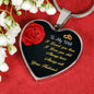 Gift for Wife Heart Pendant Necklace with Engraving