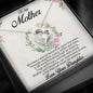 Gift for Mother From Daughter CZ Heart Pendant Necklace Message Card Gift Box