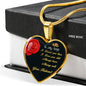 Gift for Wife Heart Pendant Necklace with Engraving