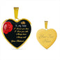 Gift for Wife Heart Pendant Necklace with Engraving