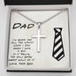 Funny Gift for Dad from Son Cross Pendant