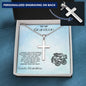 Grandson Engraved Cross Necklace