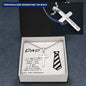 Funny Gift For Dad from Daughter Cross Pendant Necklace